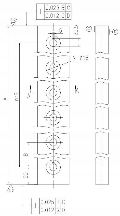 Noze-do-gilotyny-6x3200-mm-gorne-NG4-hydraulicznych-nozyc-4-stronne-wymiana-Kod-producenta-6x3200-UP