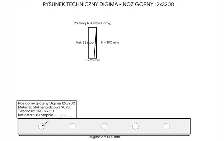 Noze-do-gilotyny-12x3200-mm-gorne-NG4-hydraulicznych-nozyc-4stronne-wymiana-Kod-producenta-12x3200-UP