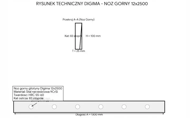 Noze-do-gilotyny-12x2500-mm-gorne-NG4-hydraulicznych-nozyc-4stronne-wymiana-Marka-Digima