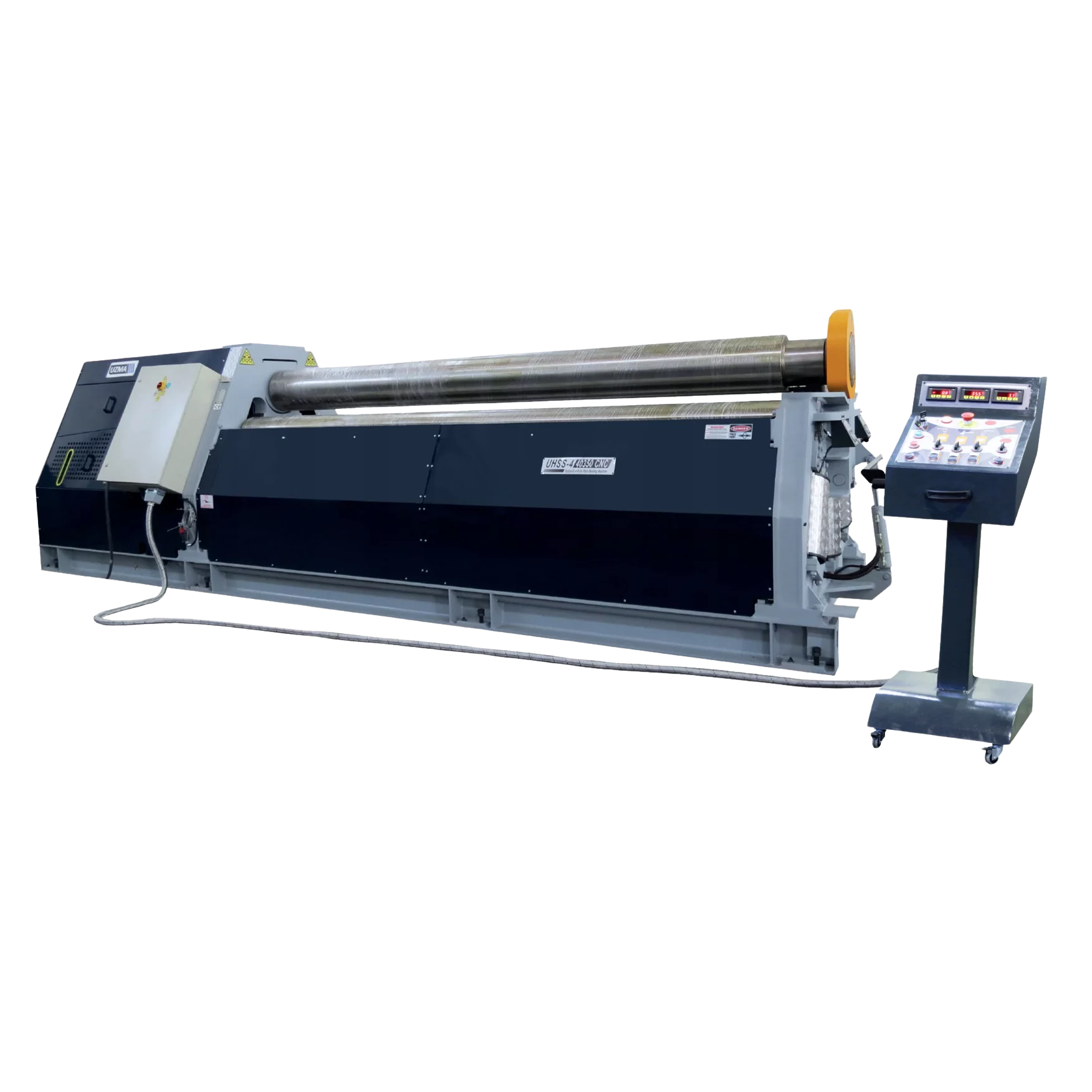 Hydrauliczna walcarka 4-rolkowa do blach UZMA UHSS-4 20280 2050 mm 16-20 mm