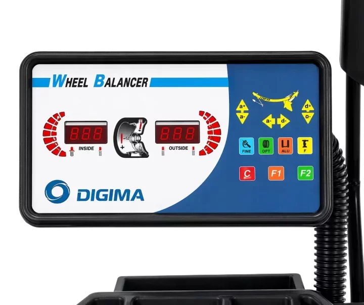 Wyważarka DC9200 - panel sterowania