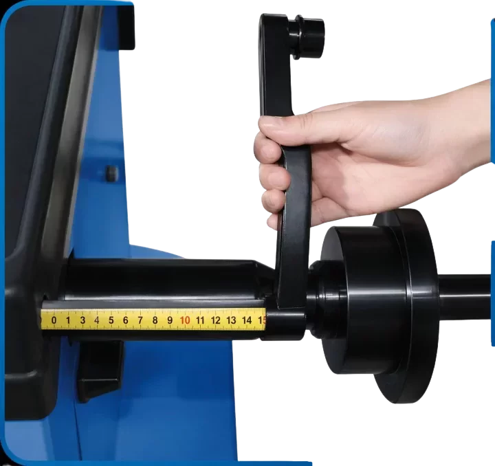 Wyważarka DC9500 - pomiar parametrów felgi