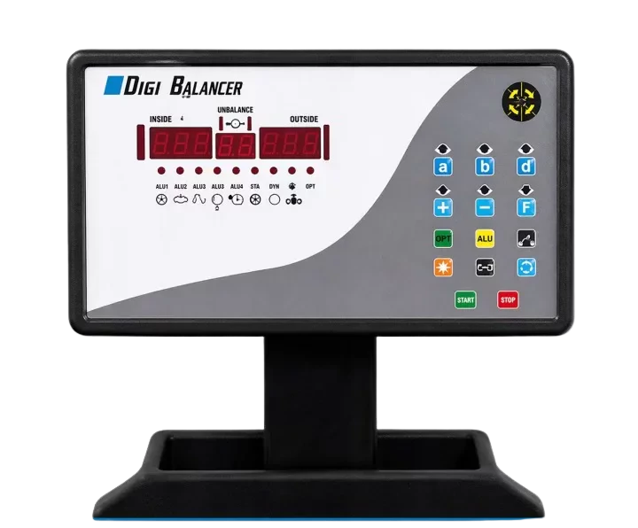 Wyważarka DC9500 - panel sterowania LCD