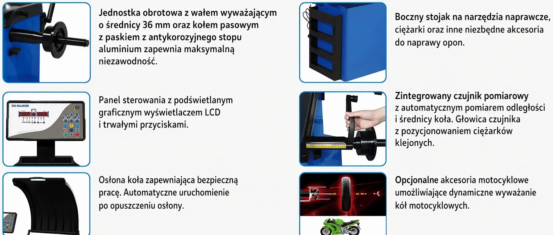 Wyważarka DC9500 - najważniejsze funkcje