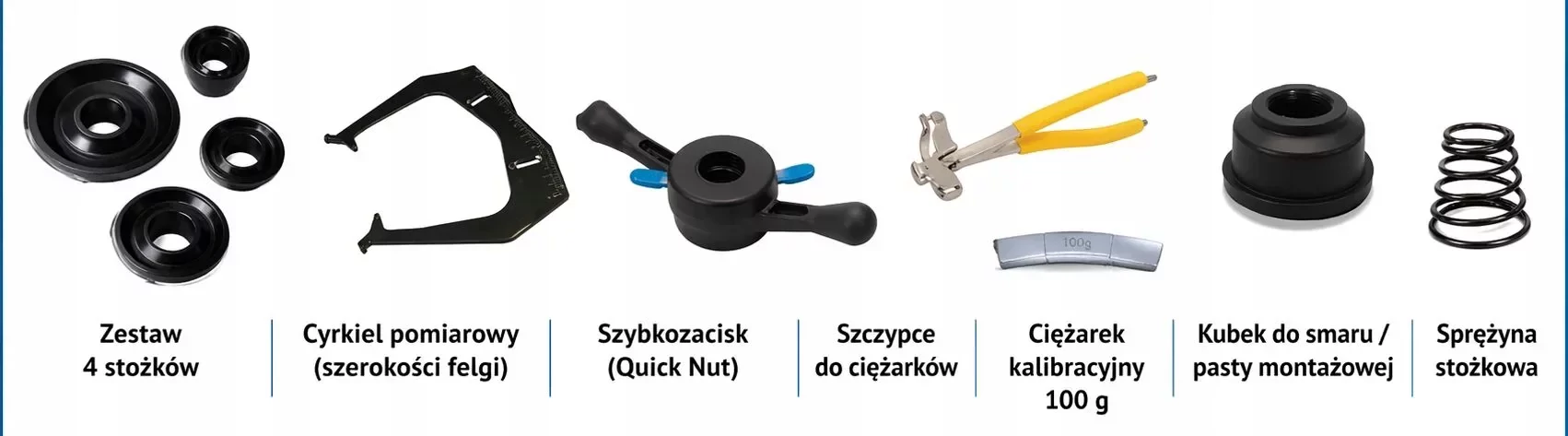Wyważarka DC9600 - wyposażenie w zestawie