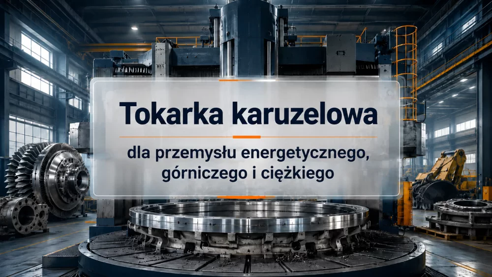 Tokarka karuzelowa dla przemysłu energetycznego, górniczego i ciężkiego