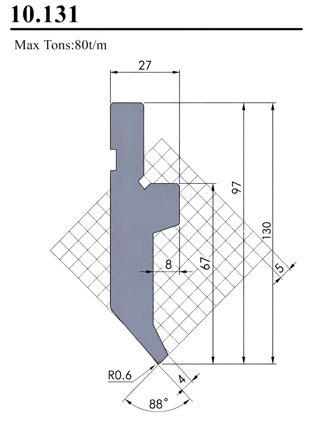 Stempel 88° 80T/M 10.131