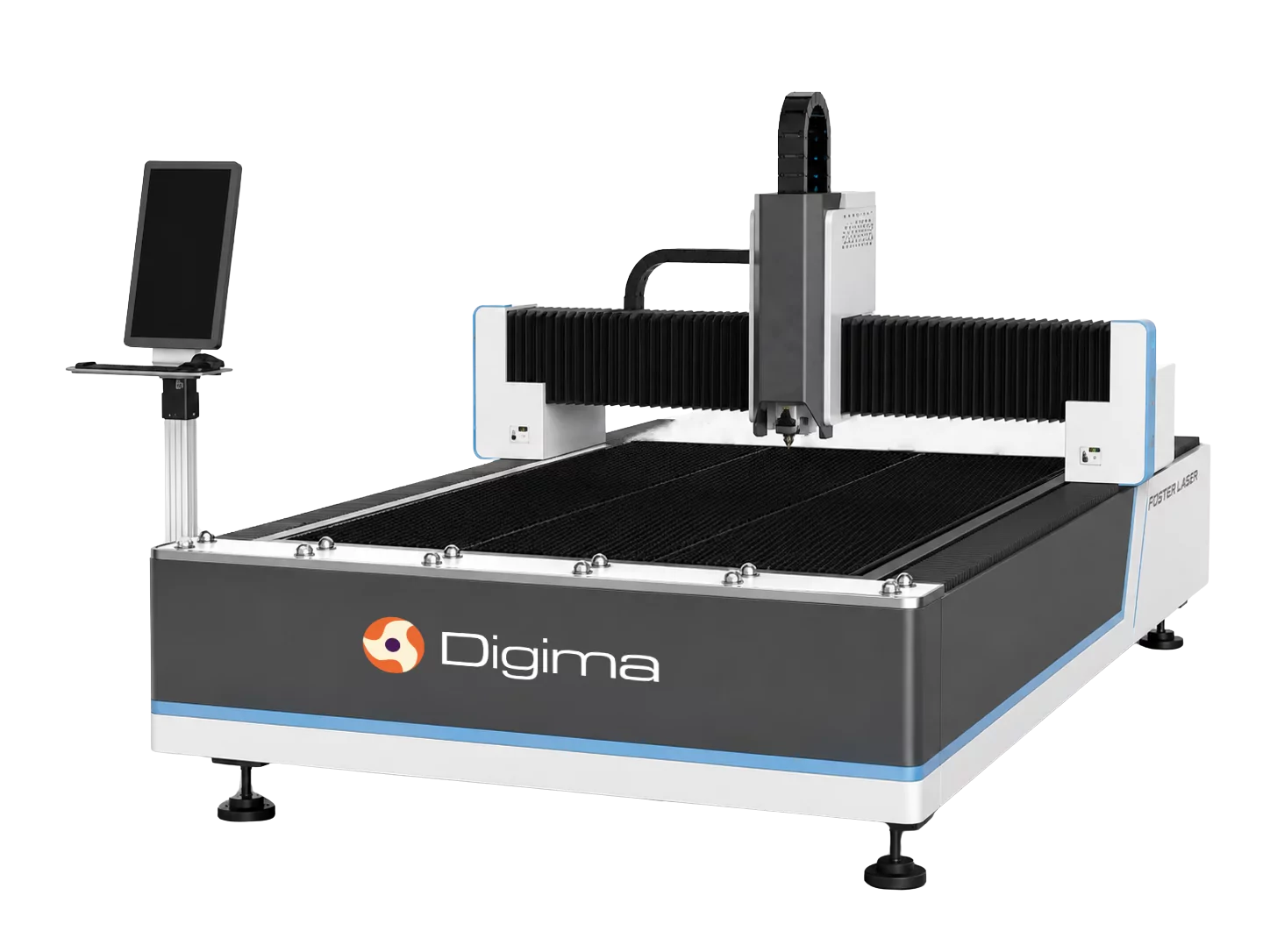 Digima D-1520 Smart 2 kW laser fiber otwarty światłowodowy 1500x2000