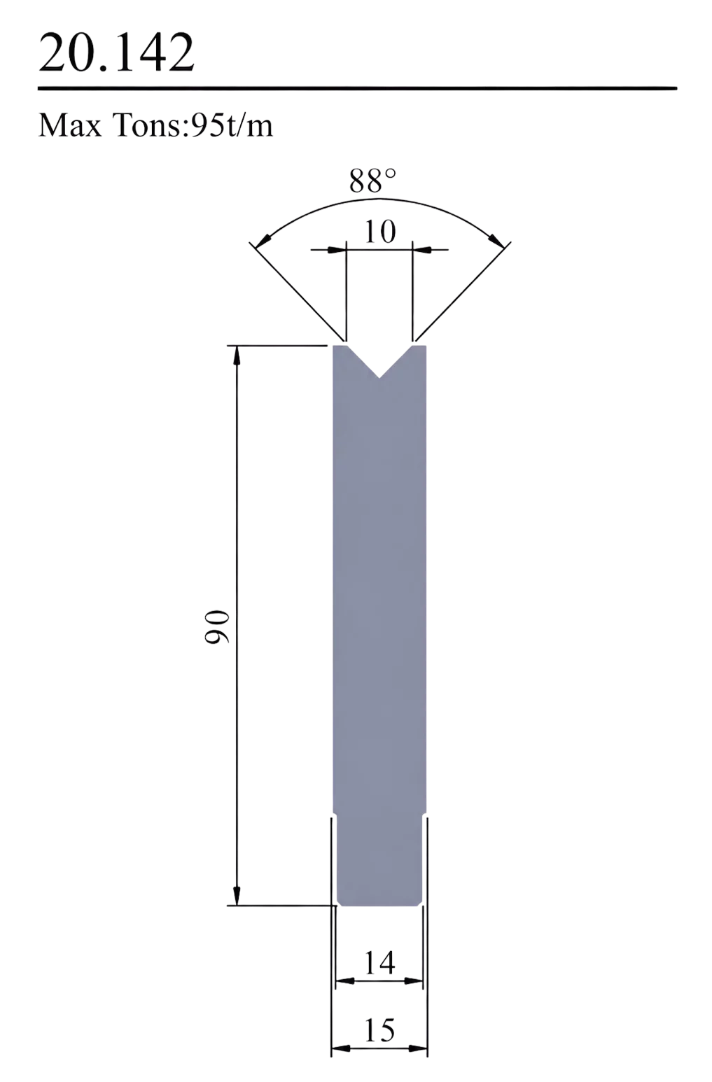Matryca 88° 95T/M 20.142