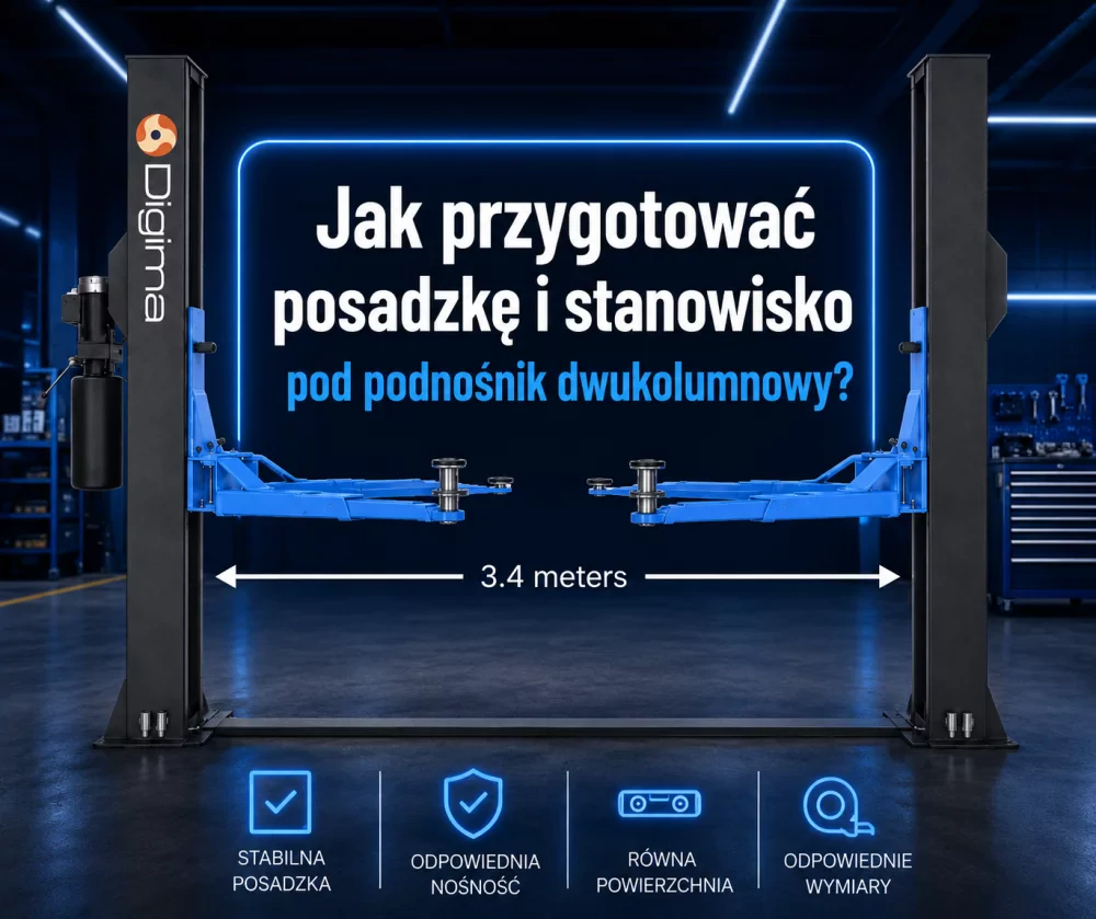 Jak przygotować posadzkę i stanowisko pod podnośnik dwukolumnowy?