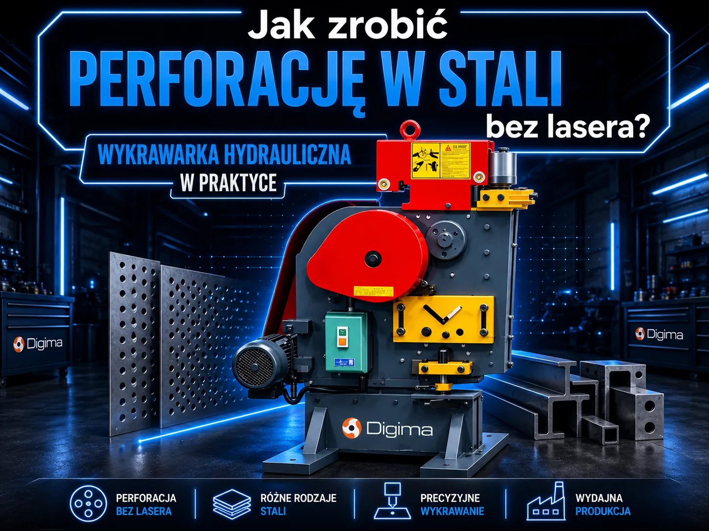Jak zrobić perforację w stali bez lasera? Wykrawarka hydrauliczna w praktyce