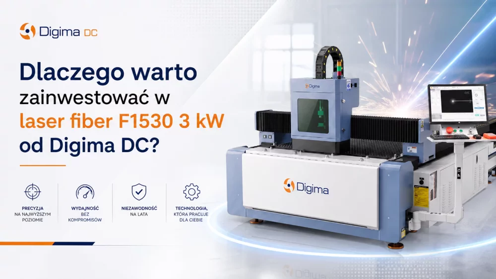 Dlaczego warto postawić na laser fiber F1530 3 kW od Digima DC?