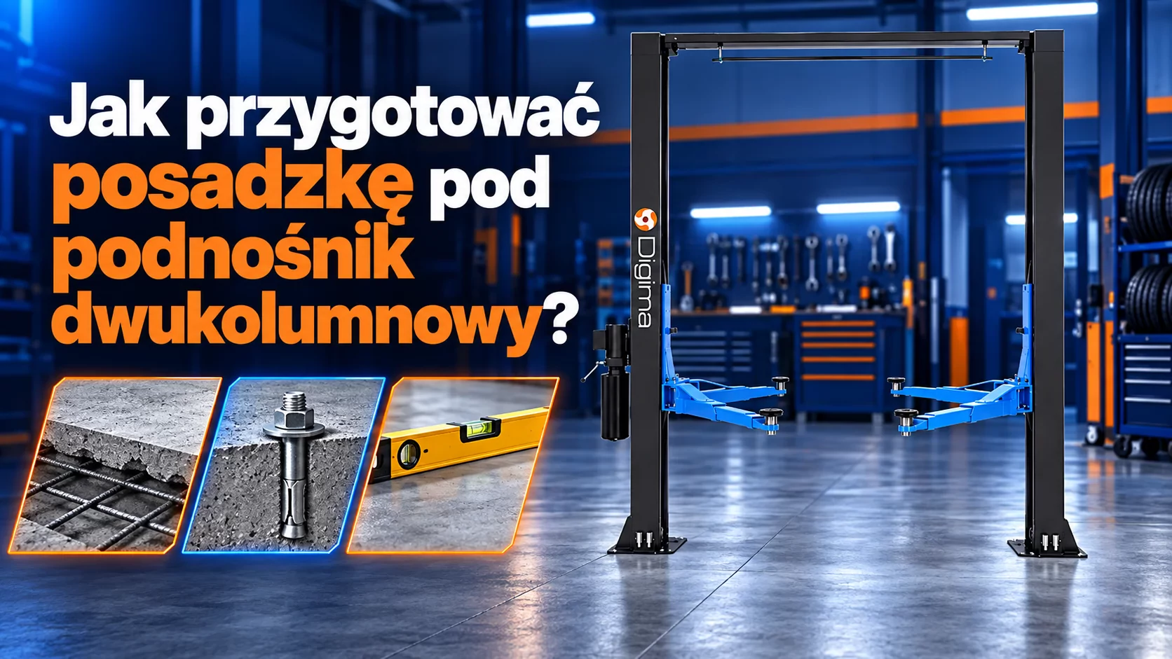 Jak przygotować posadzkę pod podnośnik dwukolumnowy?