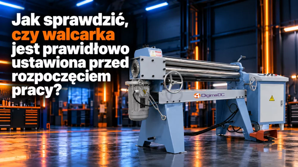Jak sprawdzić, czy walcarka jest odpowiednio ustawiona przed rozpoczęciem pracy?