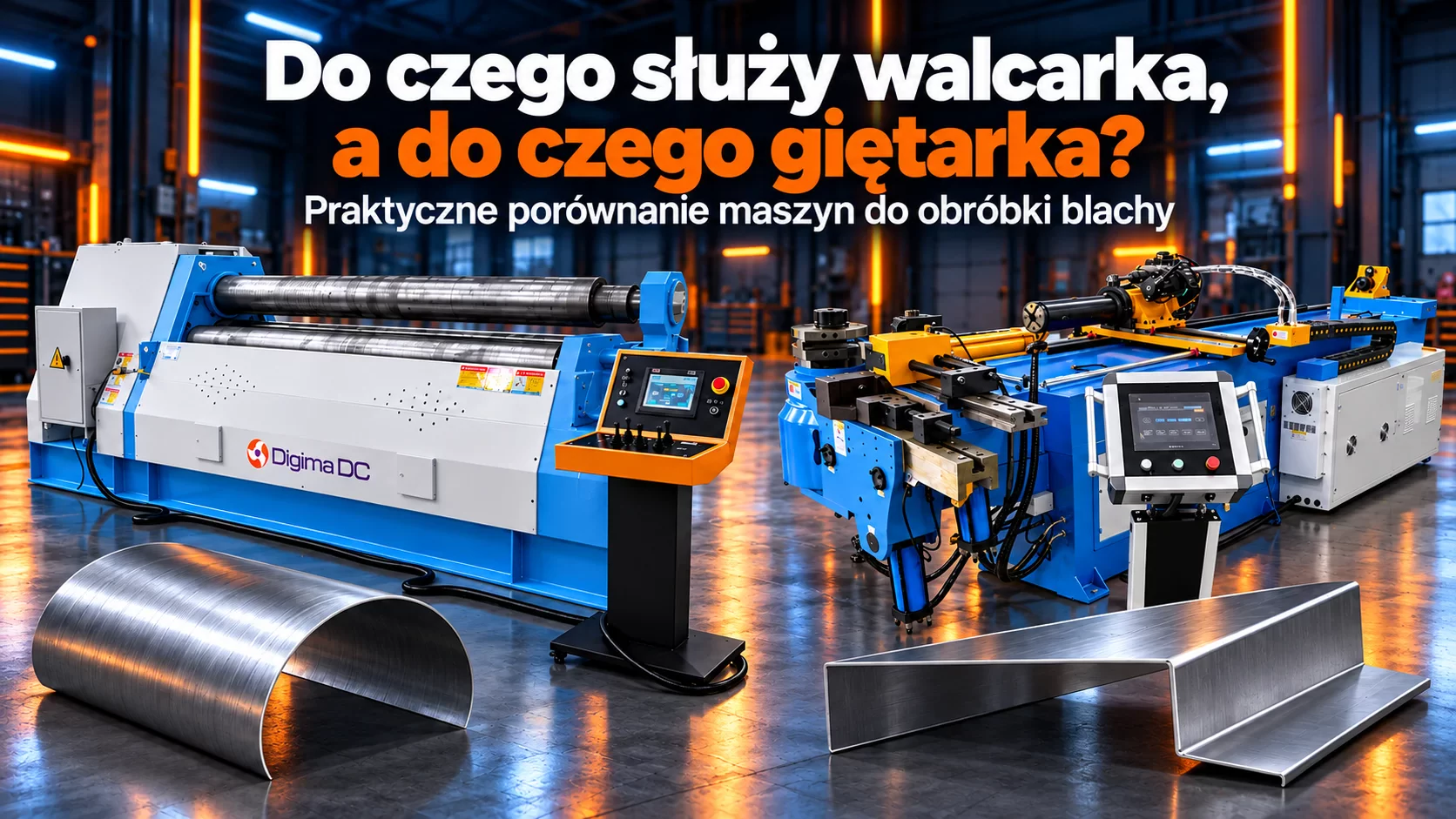 Do czego służy walcarka, a do czego giętarka? Praktyczne porównanie maszyn do obróbki blachy