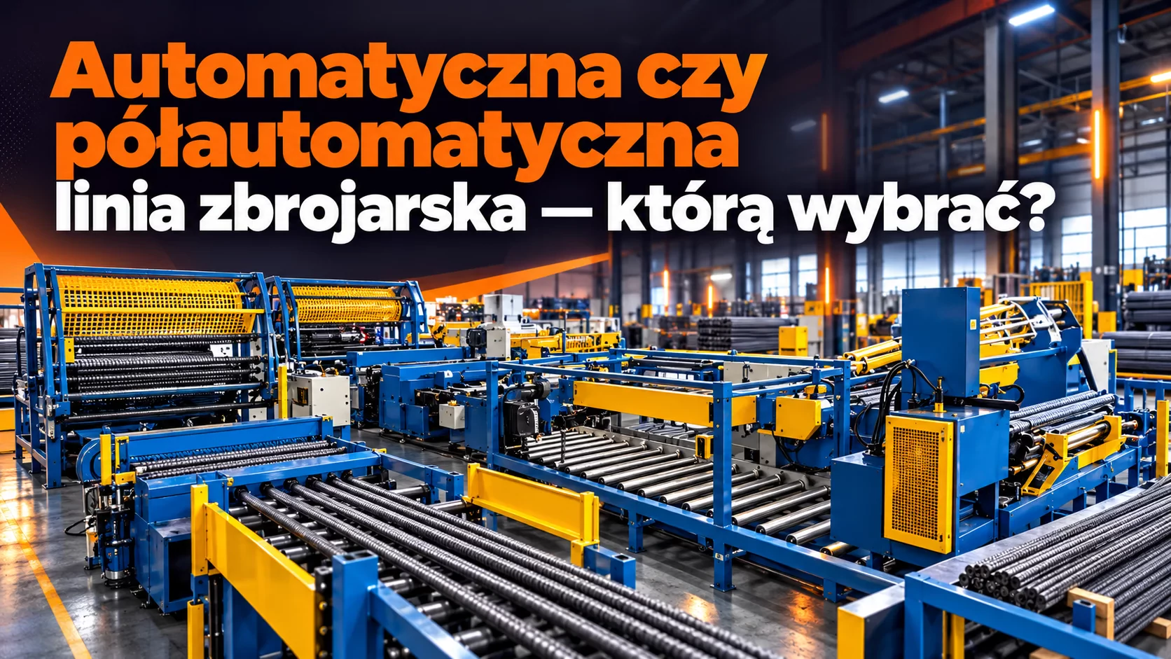 Automatyczna czy półautomatyczna linia zbrojarska — którą wybrać?