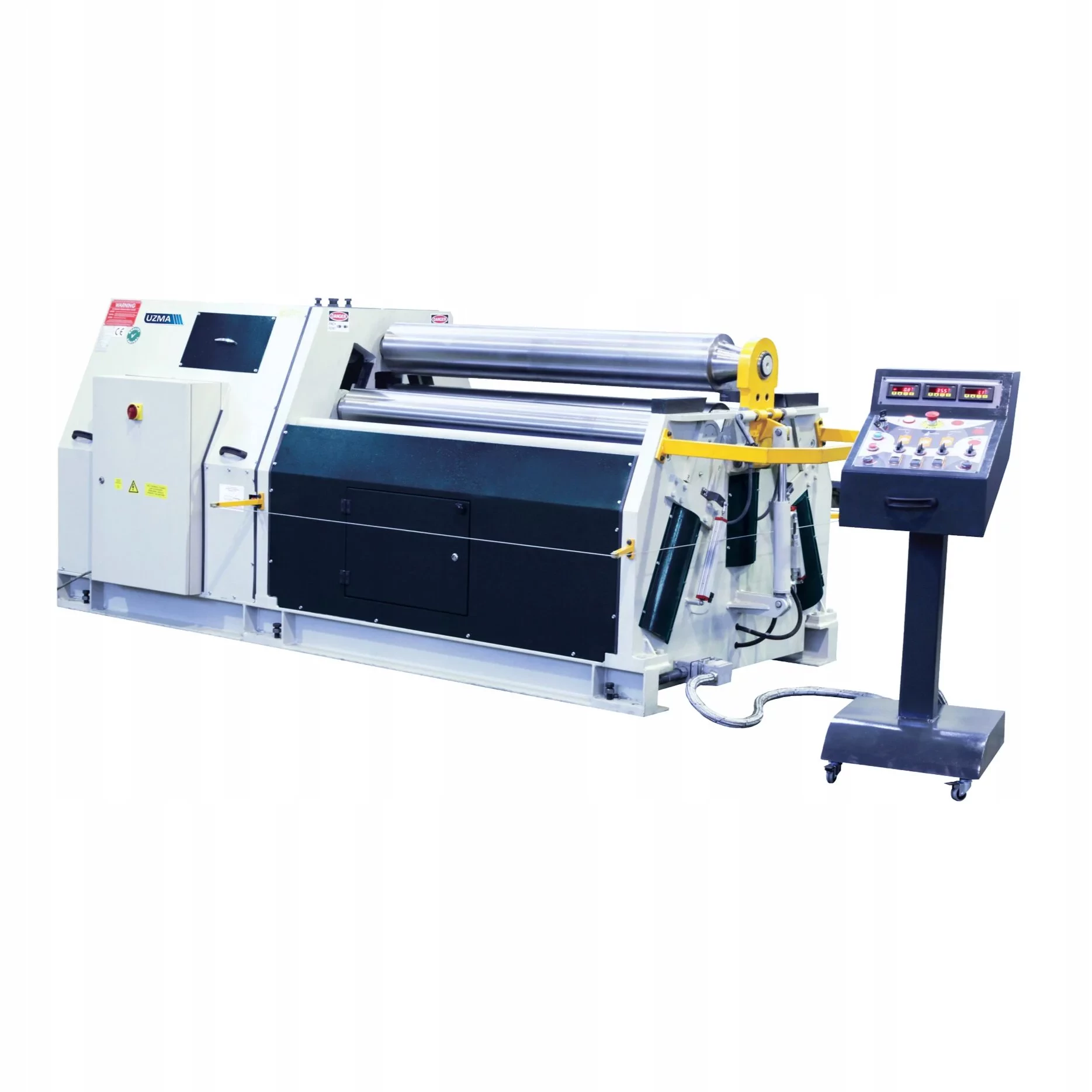 Hydrauliczna walcarka 4-rolkowa do blach UZMA UHMS-4 20200 2050 mm 8-10 mm
