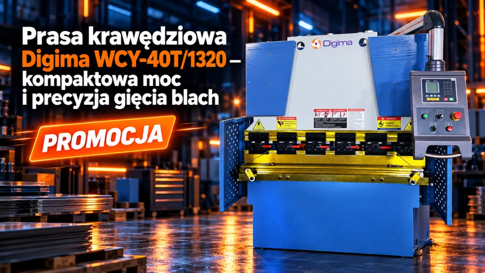 Prasa krawędziowa Digima WCY-40T/1320 — kompaktowa moc i precyzja gięcia blach