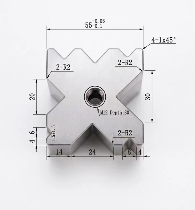 Matryca pryzma Digima do prasy krawędziowej AMADA 55x55x1600 mm 30T M12 T8A