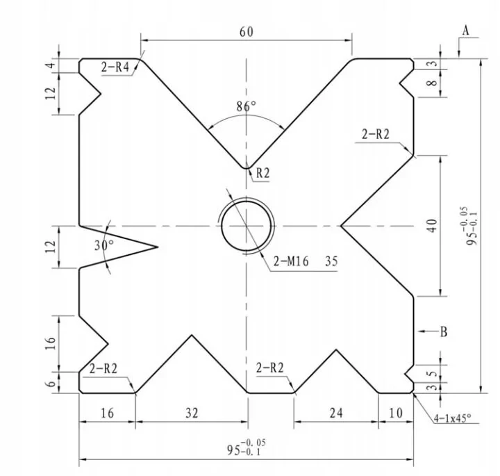 Matryca pryzma Digima prasa krawędziowa AMADA 95x95x4000 mm 100T 125T M16